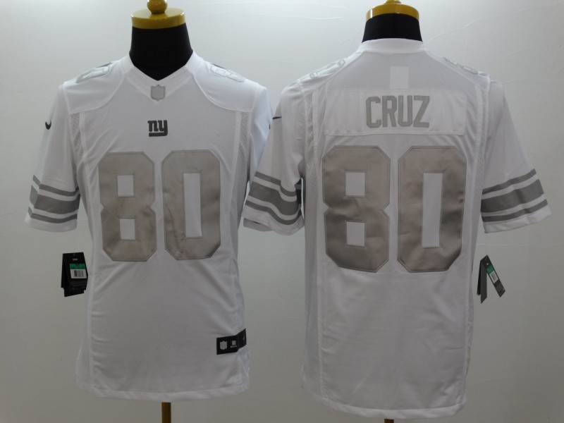 Men's New York Giants Victor Cruz #80 White Jersey